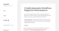 Desktop Screenshot of aboutwp.net